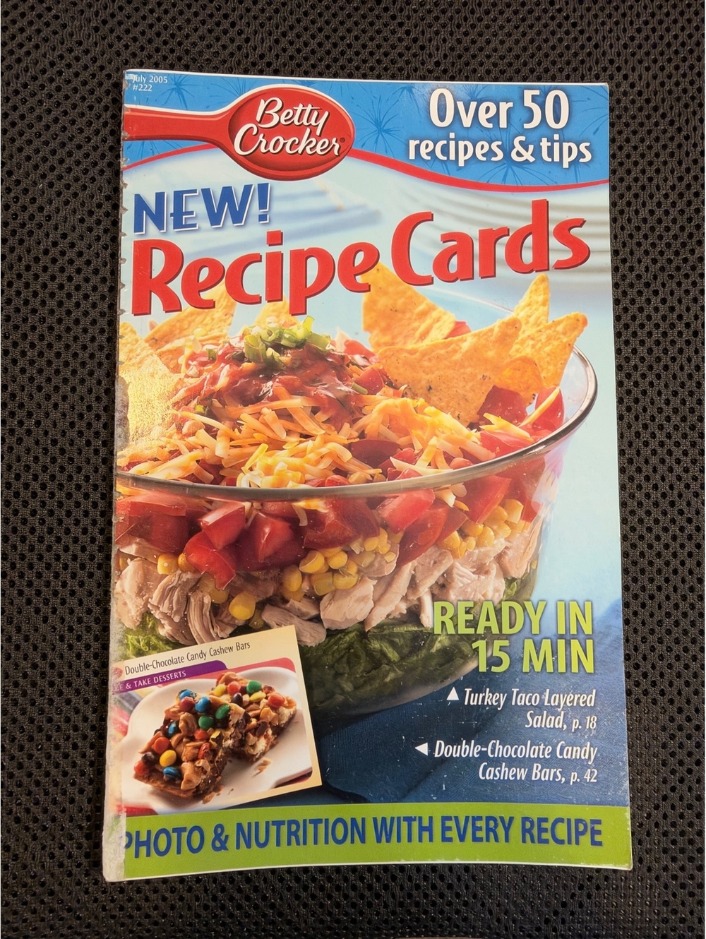 Betty Crocker Recipe Cards Book with Over 50 Recipes and Tips, Ready in 15 Min